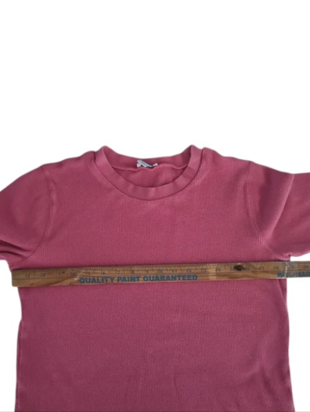 Sundance Cotton Waffle Knit Top Women L Rose Pink Snap Cuff Long Sleeve Shirt